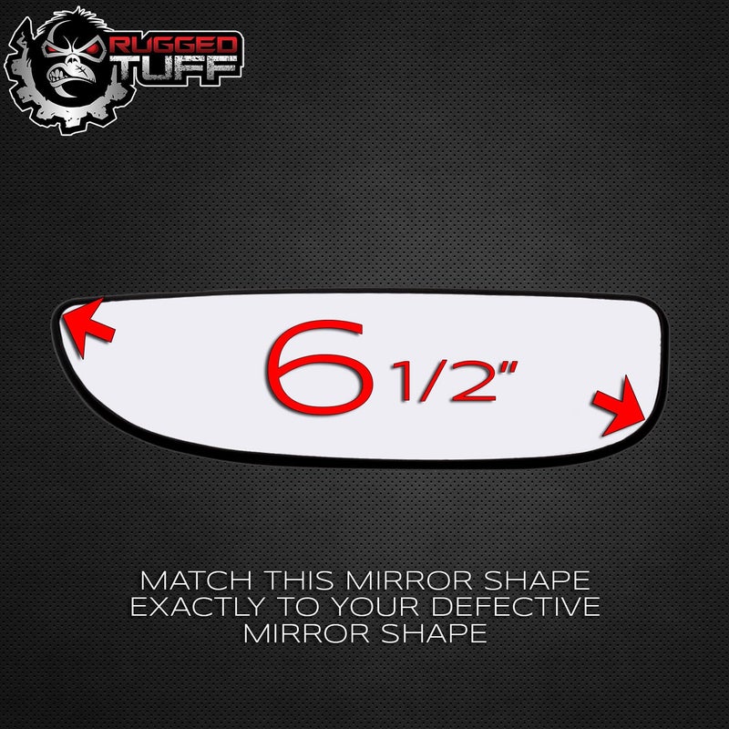 Rugged TUFF Driver Side Mirror Glass Assembly With Backing Plate Compatible with Ford E150 E250 E350 E450 Econoline Van, F250 F350 F450 Super Duty, Excursion (Lower Towing Mirrors) - Image 5